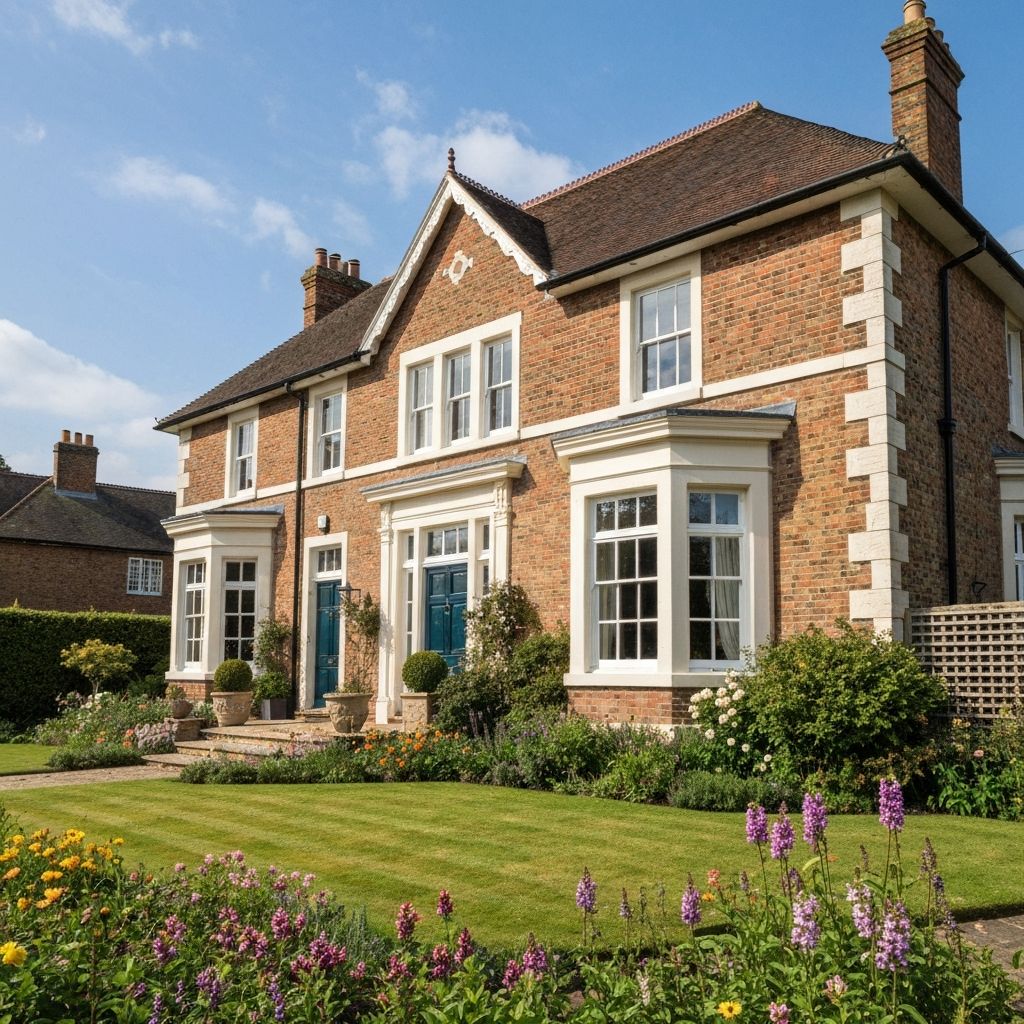 House exterior after painting